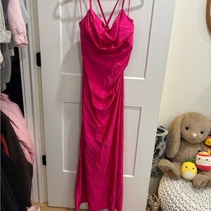 Morgan & Co. Vibrant Pink Prom Dress